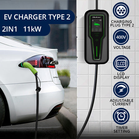 Mobile EV-Ladestation Typ 2 – 11 kW – CEE 32 A – 5 m – Bild 2