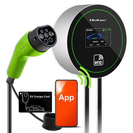 EV-Ladestation Typ 2 – 22 kW – 3-phasig – WiFi – RFID – 5 m – Bild 1