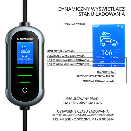 Mobile EV-Ladestation Typ 2 – 7 kW – CEE 32 A – WiFi – 5 m – Bild 5