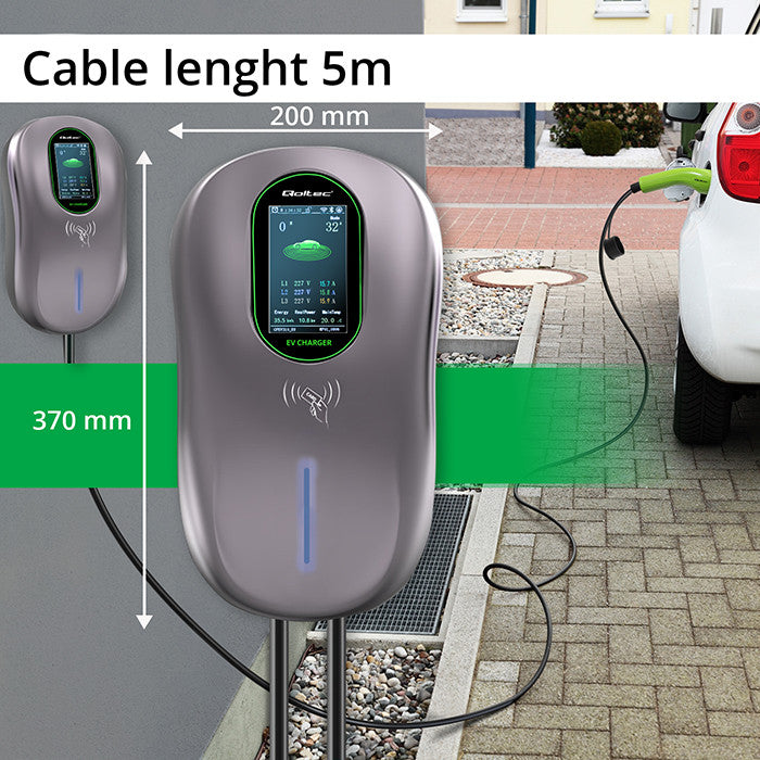 EV-Ladestation Typ 2 – 22 kW – 3-phasig – RFID – 5 m – Bild 10