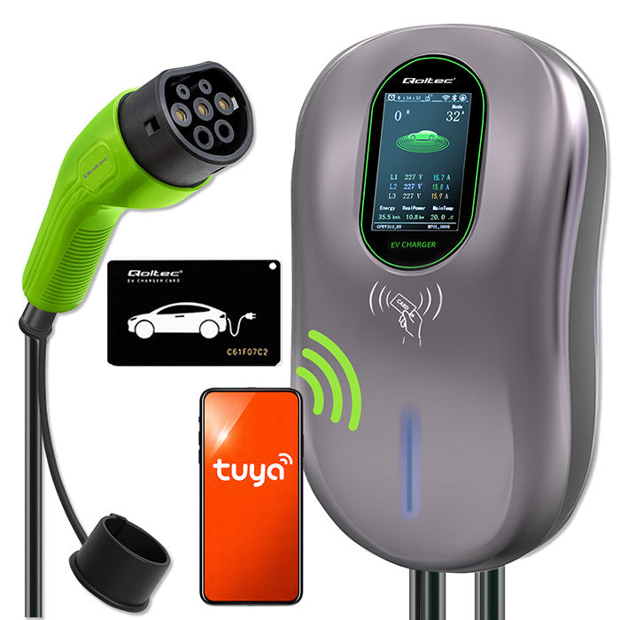 EV-Ladestation Typ 2 – 22 kW – 3-phasig – RFID – 5 m – Bild 1
