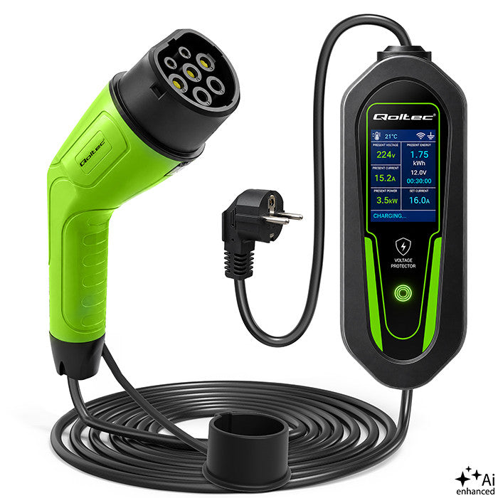 Qoltec mobile EV-Ladestation Typ 2 3,5 kW Schuko 16A WiFi 5 m - Bild 10