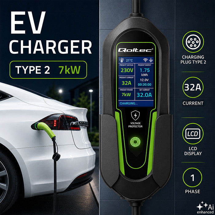 Mobile EV-Ladestation Typ 2 – 7 kW – CEE 32A – WiFi – 5m – Bild 2