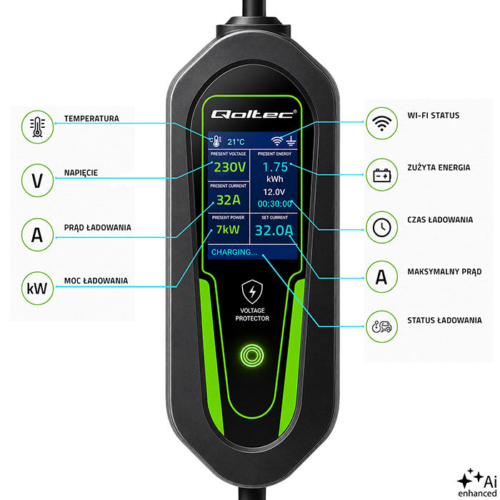 Mobile EV-Ladestation Typ 2 – 7 kW – CEE 32A – WiFi – 5m – Bild 8