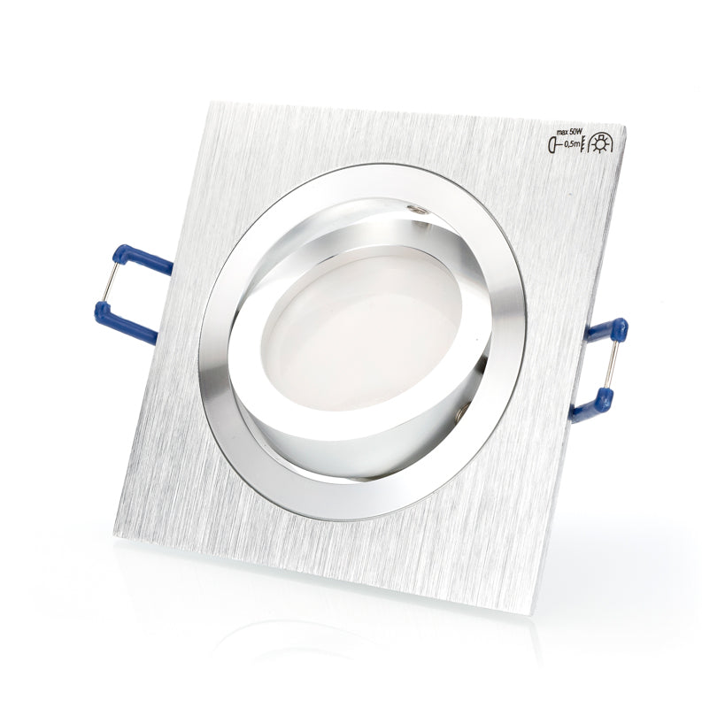 Recessed spotlight STAR made of aluminum square 92mm X 92mm IP20 GU10 230V