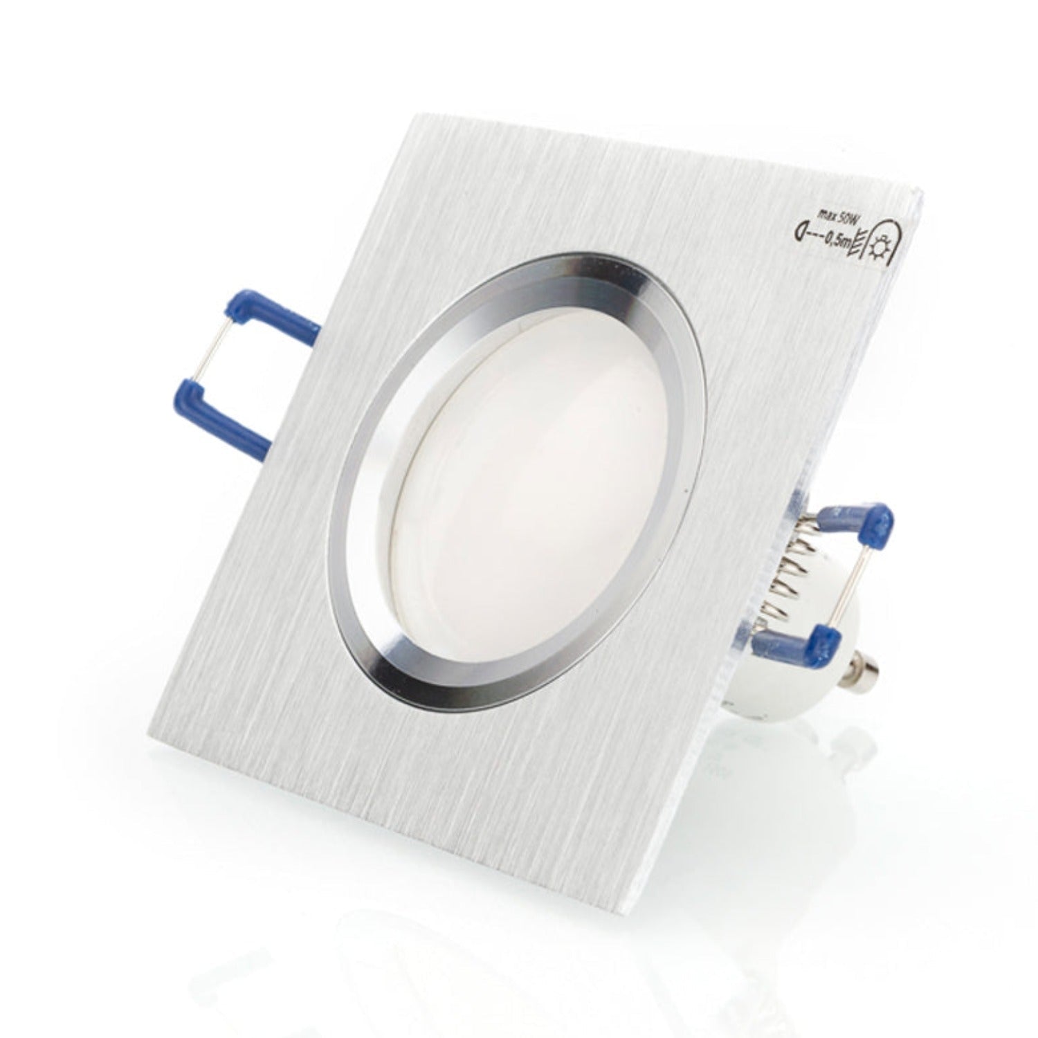 Recessed spotlight STAR MINI made of aluminum square 80mm x 80mm IP20 GU10 230V 