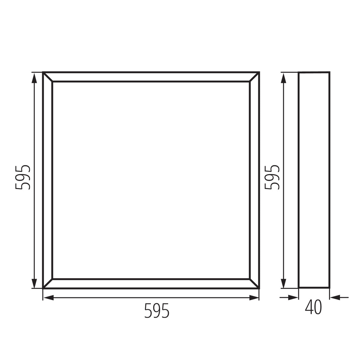 Kanlux BLINGO UAIO SRM40W 60 Maße und Schema