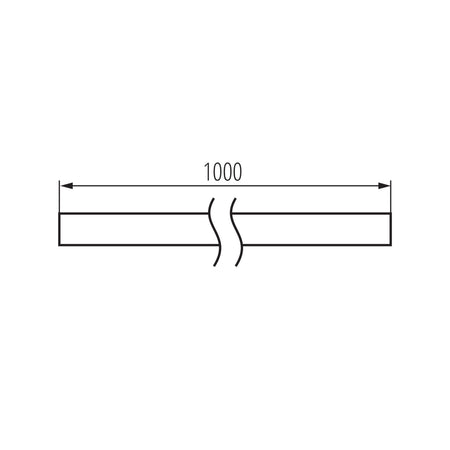Kanlux TEAR 1F Schienenabdeckung dimensions