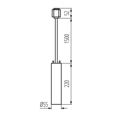 Kanlux ATL 1F Pendelleuchte dimensions