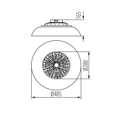 Kanlux PLAVE PAN dimensions