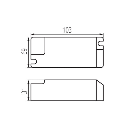Kanlux BLINGO DRV42W DALI Abmessungen