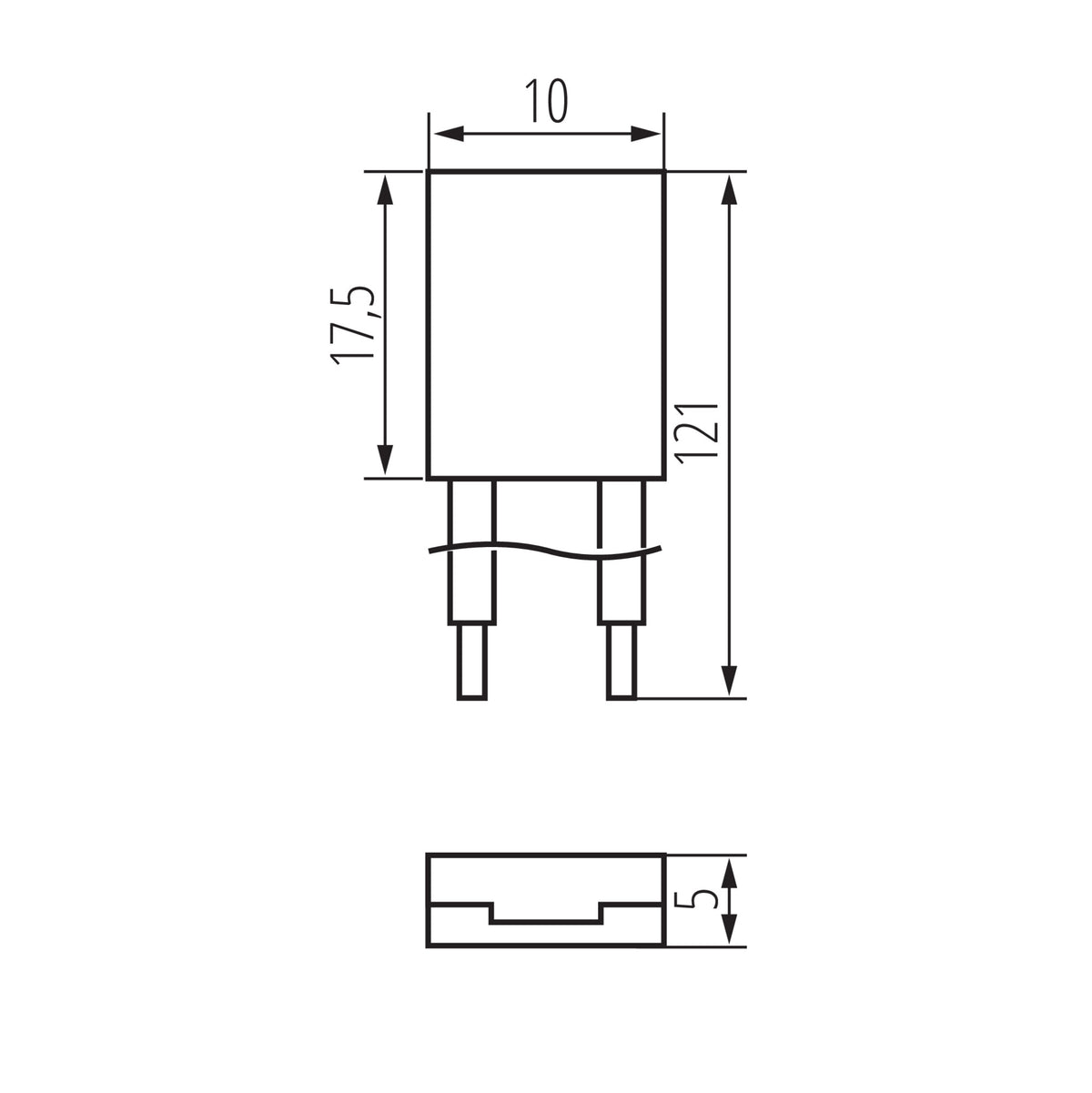 Kanlux CON P 8 CP 38470 Maßzeichnung