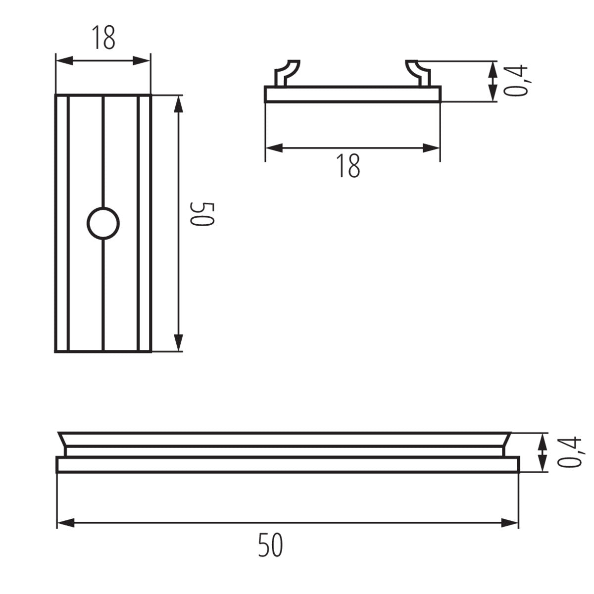 Kanlux CONNECT C/D/E/I 26563 technische Zeichnung