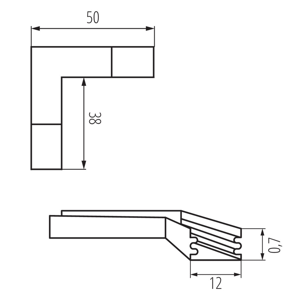Kanlux CONNECT-L B 26604 technische Zeichnung