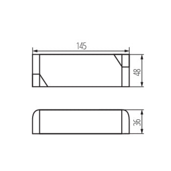 Kanlux POWELED P 30W Maßzeichnung