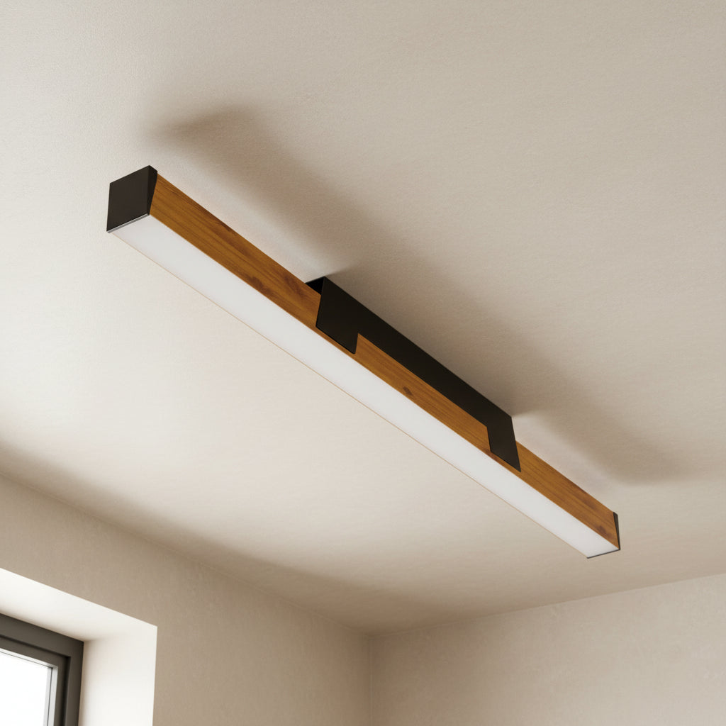 Kanlux VERTILES MPR LED Langfeldleuchte Goldenes Holz