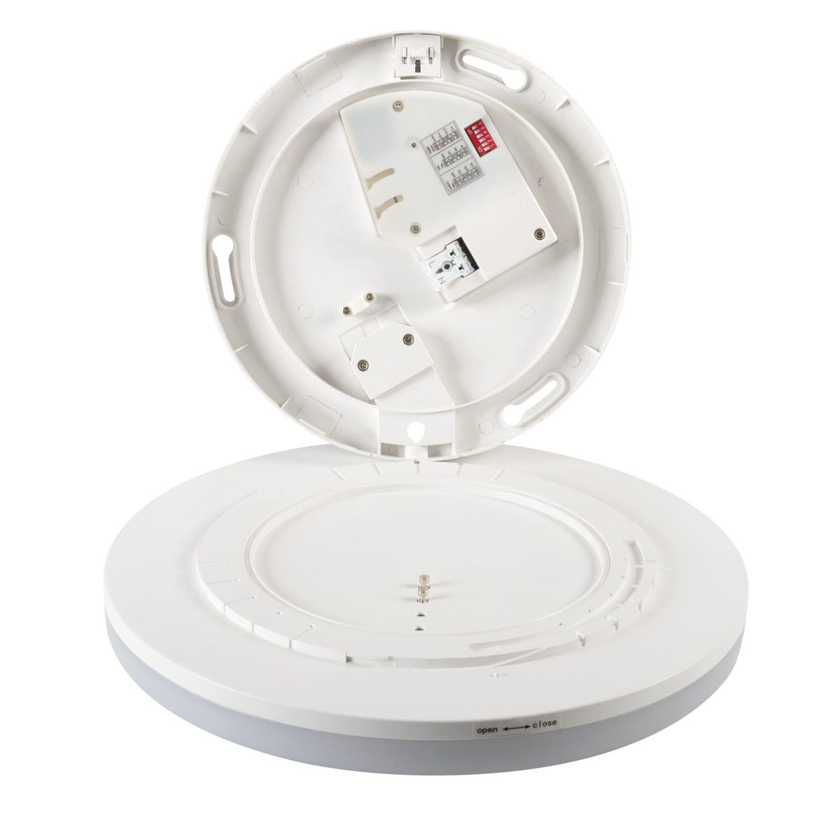 Plafonnier LED avec détection de mouvement, rond, blanc, blanc neutre, 18W / IP54 / 230V