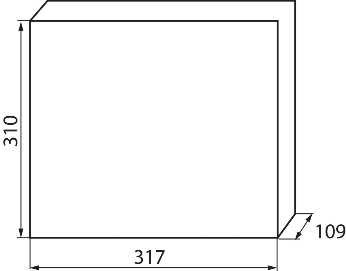 Verteilerkasten weiß / blau 317x109x310, 2x12P IP30 230/400V