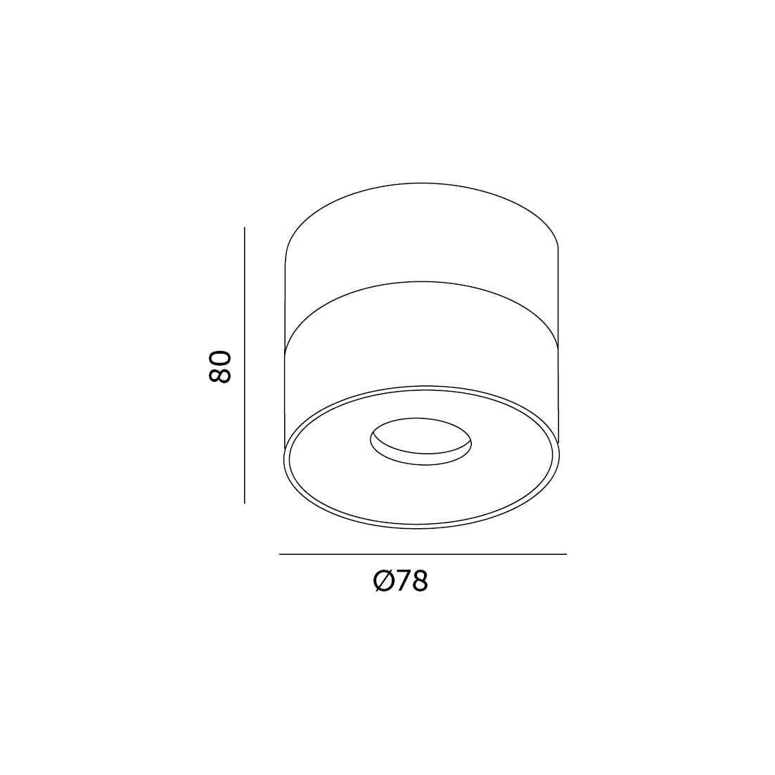 Ceiling light surface-mounted spotlight LAHTI MONACO MINI Dimmable with PHILIPS diodes Black / White 9W IP20 230V