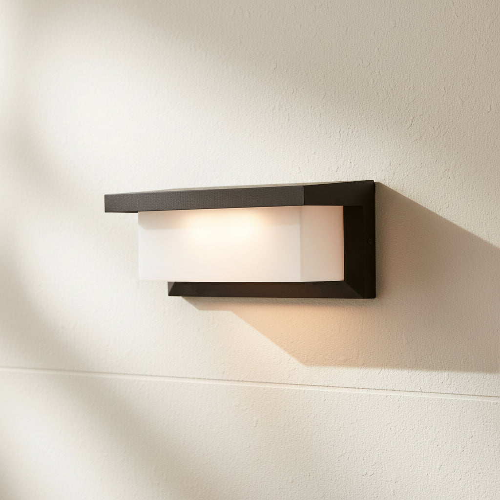 LED Außenwandleuchte Schwarz 12W IP54 – WALL LINE