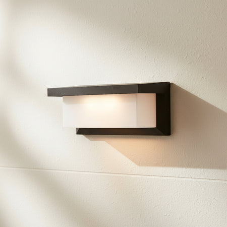 LED Außenwandleuchte Schwarz 12W IP54 – WALL LINE