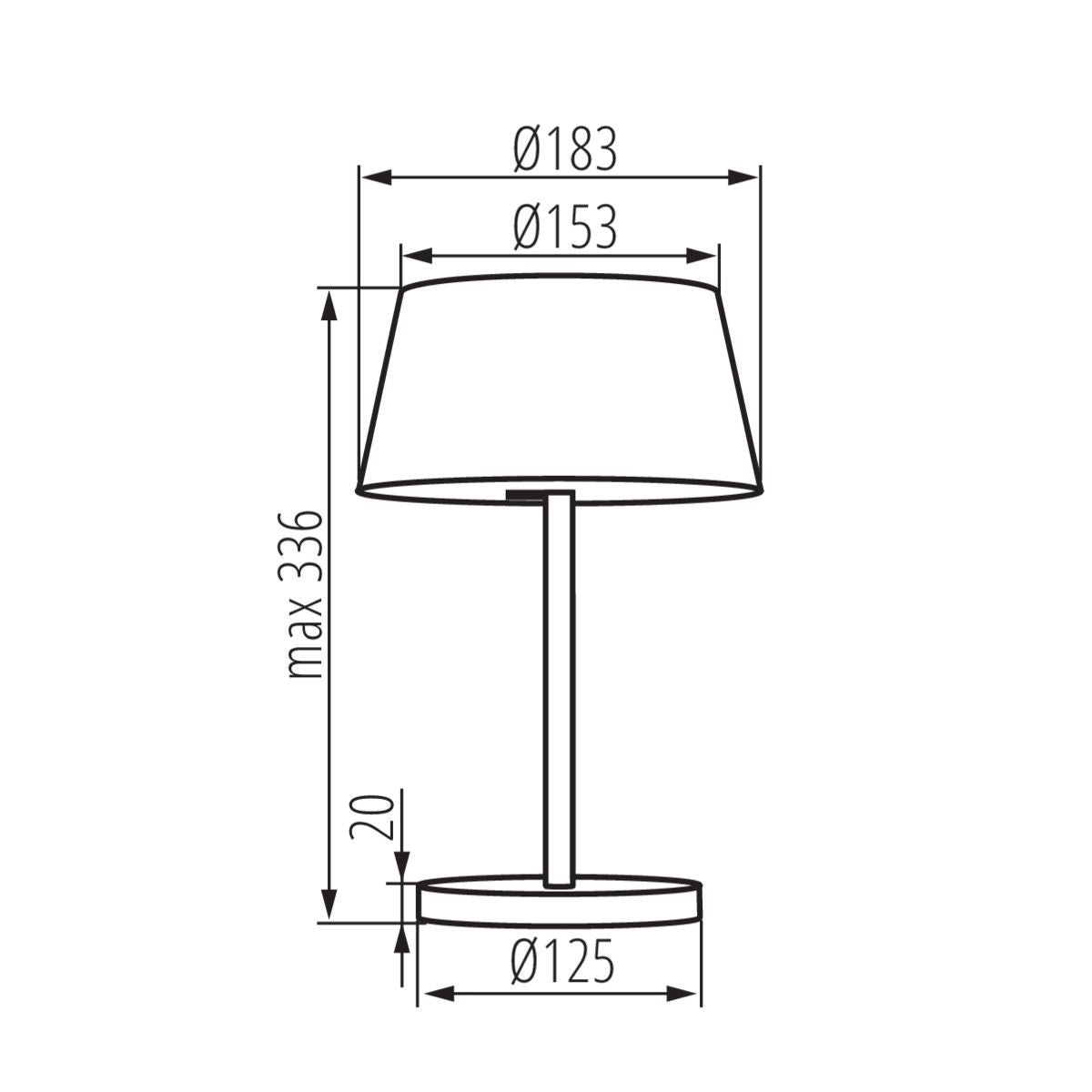 LED Tischleuchte, schwarz / weiß, warmweiß 7W / IP20 / 230V