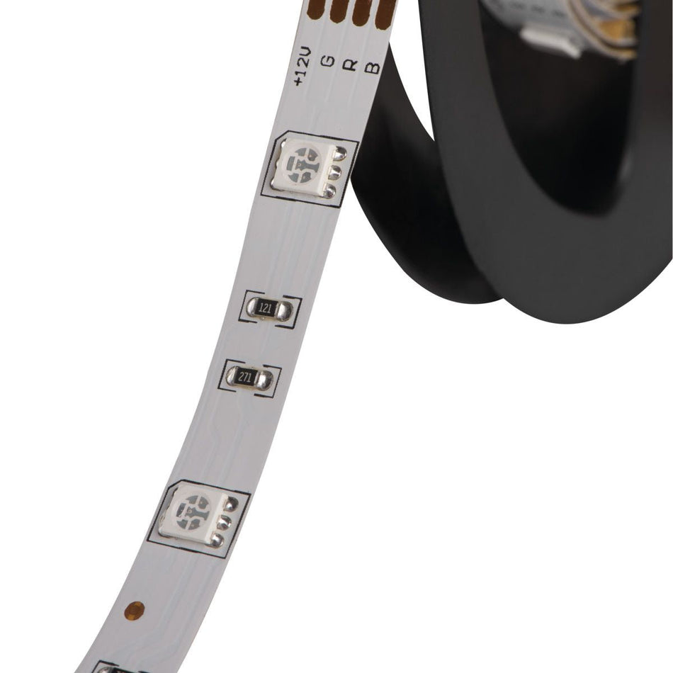 Bande LED RGB, bande lumineuse de 5 mètres, autocollante, 1m=7,2W / IP00 / 12V