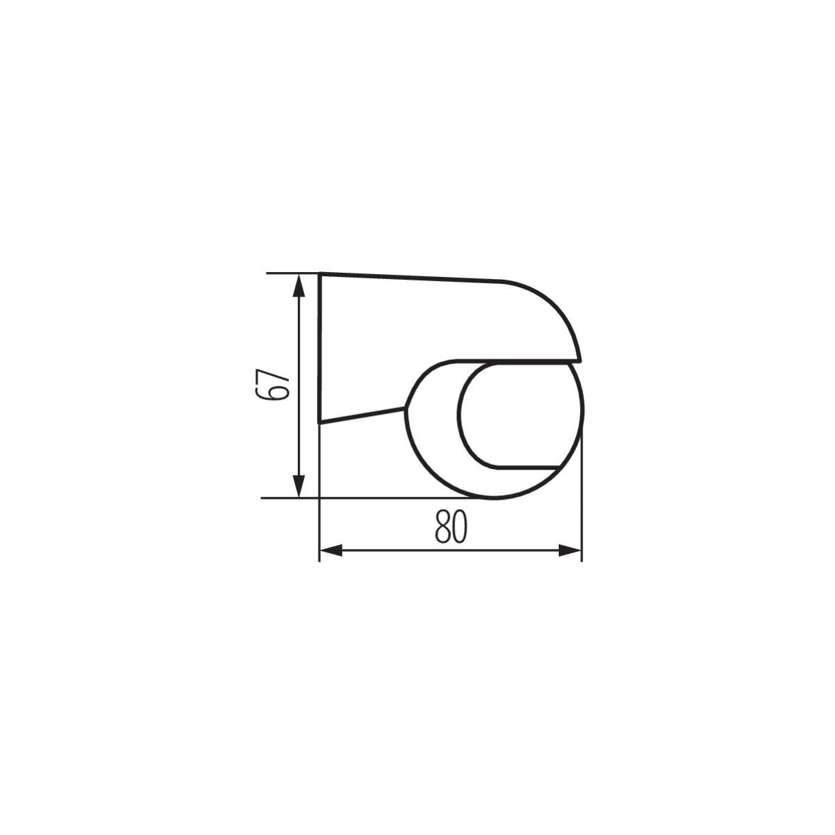 Bewegungsmelder PIR Sensor, weiß, 800VA / IP44 / 230V