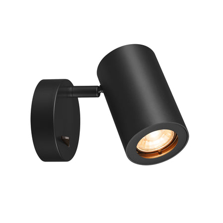 SLV ENOLA B Wandleuchte mit Schalter 1000729 Schwarz