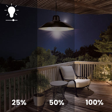Solar Hängelampe für Garten & Terrasse – LED 4000K IP44 mit Fernbedien – Novoom Profi Leuchten