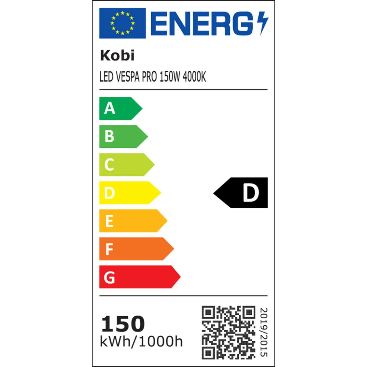 LED Straßen- & Parkplatzleuchte VESPA 150W 20250lm 4000K | IP66 – KOBI