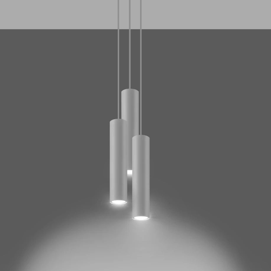 Pendelleuchte 2-flammig aus Stahl -2 Rund Schwarz 30cm x 6cm x 100cm IP20 GU10 230V (Kopie)