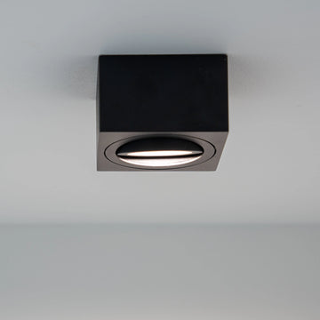 LED surface-mounted spotlight flat Milano Small | Square | Black | incl. LED 5W 7W warm white neutral white | Aluminium | 230V