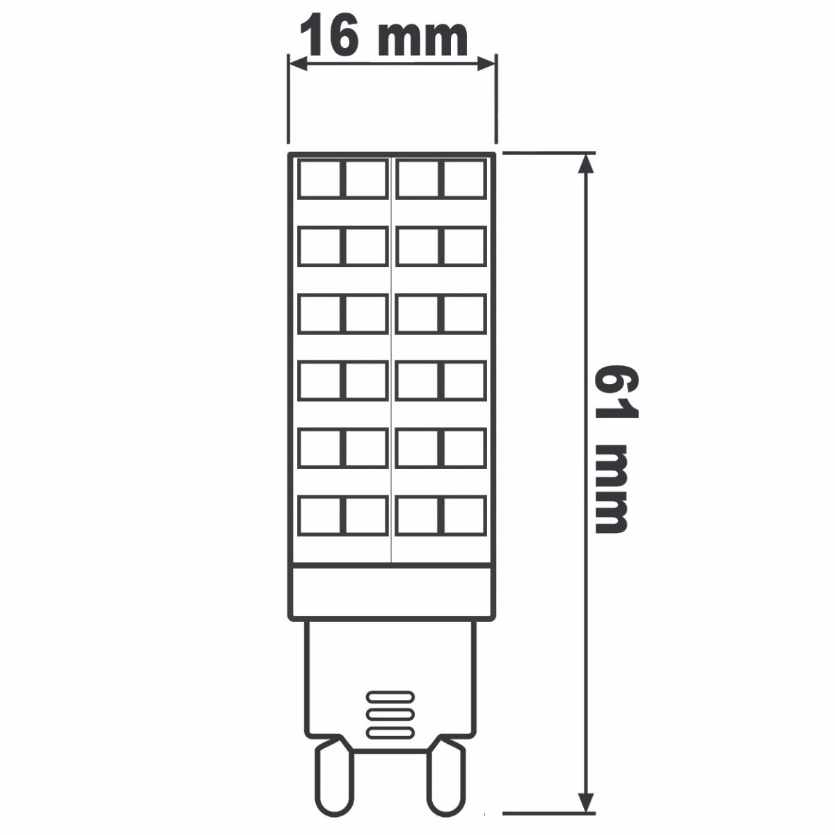 LED Leuchtmittel 7W=60W G9 Warm- Neutral- Klatweiß 230V