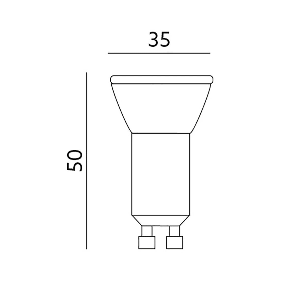 LED Leuchtmittel GU10 4W 320lm 3000K 4000K 6000K 35mm*50mm