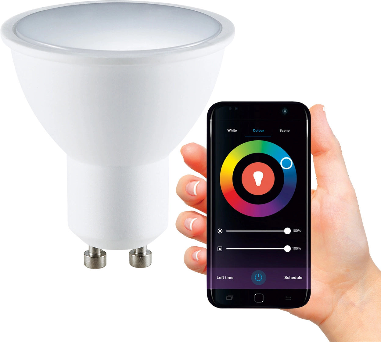 Ampoule LED GU10 5,5W 400lm RVB | Smart WiFi TUYA – Éclairage intelligent