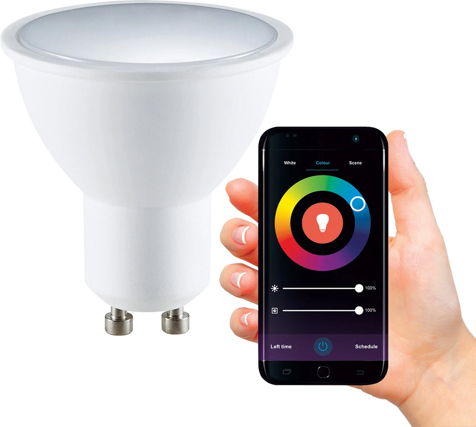 LED Leuchtmittel GU10 5,5W 400lm RGB | Smart WiFi TUYA – Intelligente Beleuchtung