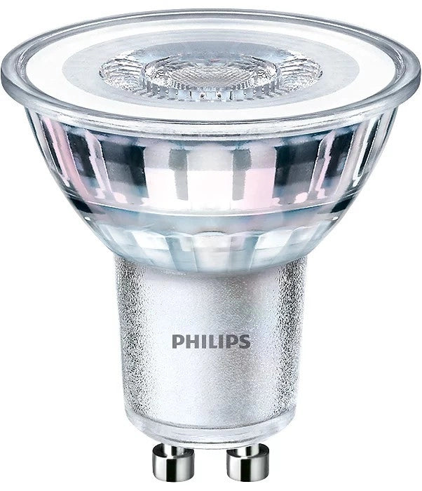 10er Set LED Leuchtmittel 4.6W Philips 2700k Warmweiß 36° GU10