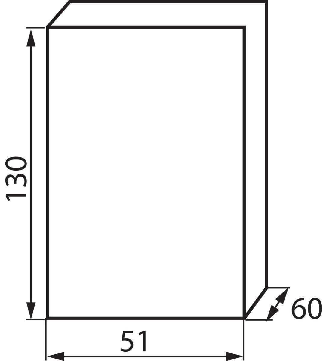 Verteilerkasten / Sicherungskasten / Stromverteiler, weiß, 1-reihig, 130x51x60, 2P IP30 230/400V