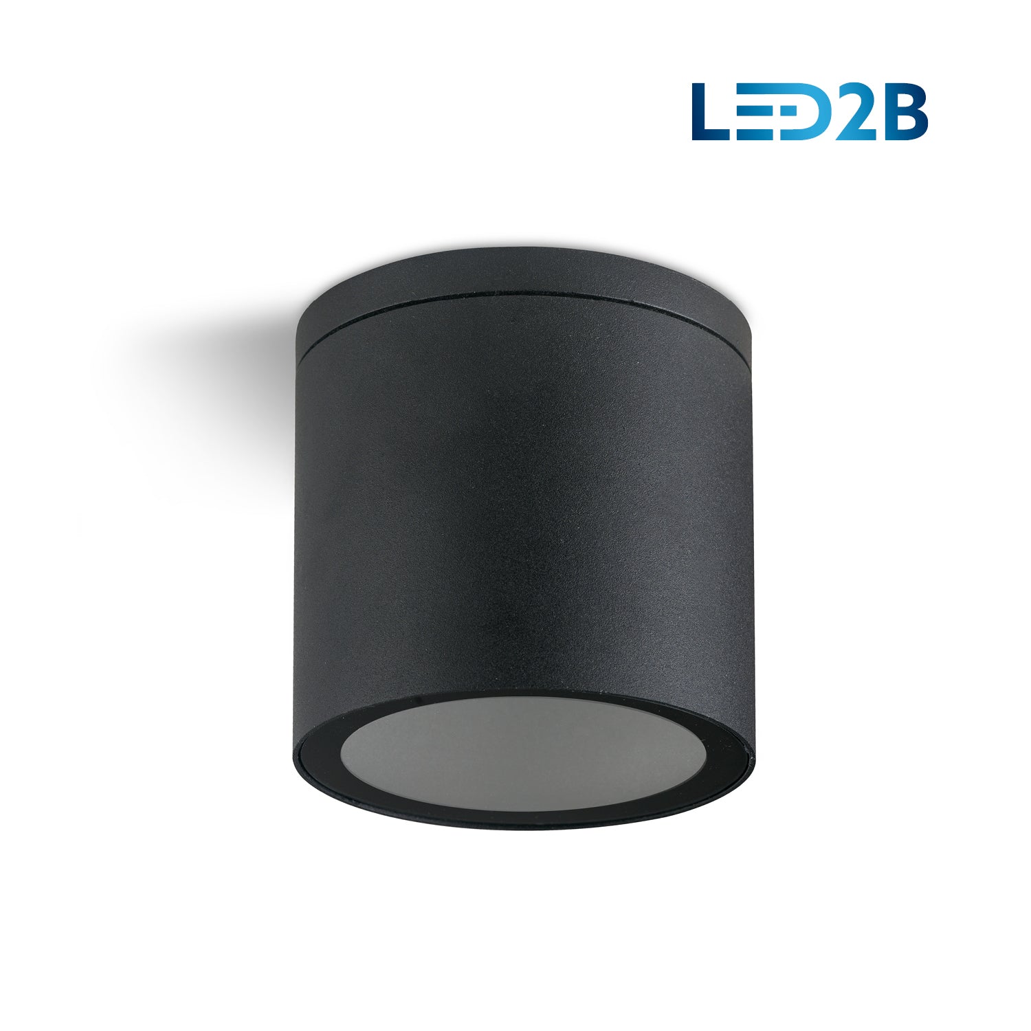 Outdoor ceiling lamp VANTAA-R QUAZAR 18 Surface-mounted spotlight in aluminum and glass Round IP44 GU10 230V