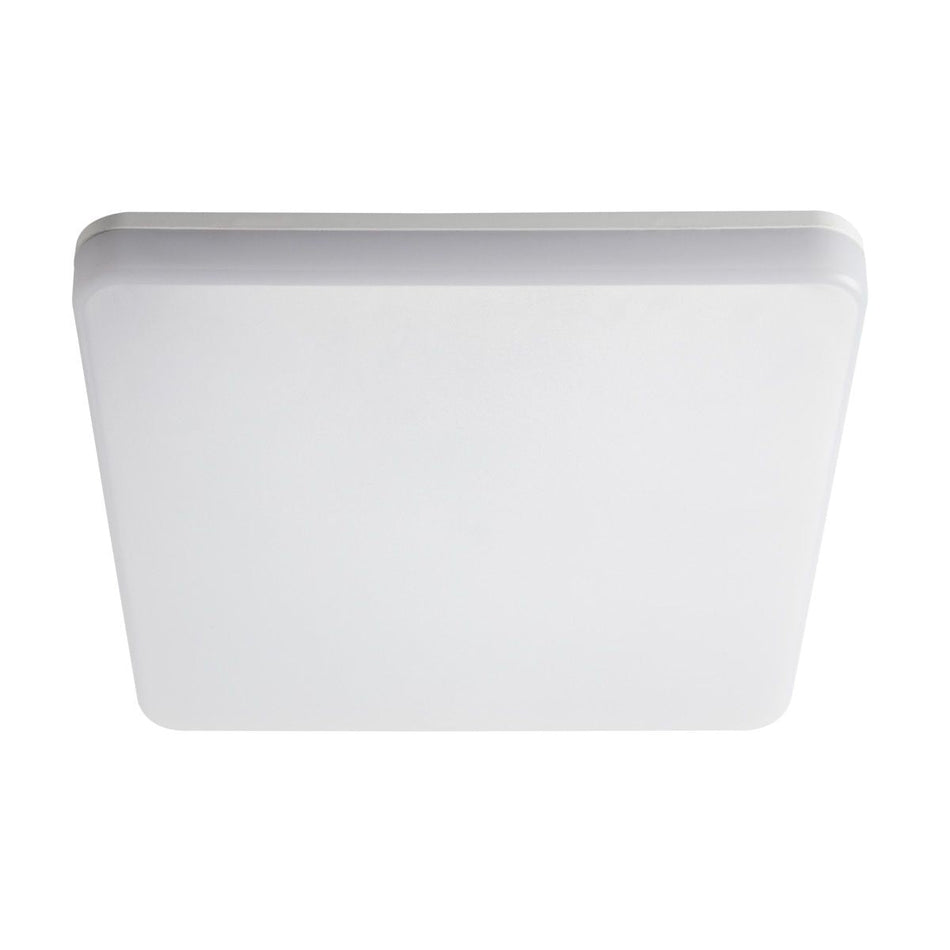 LED Deckenleuchte mit Bewegungserkennung, eckig, weiß, neutralweiß, 24W / IP54 / 230V