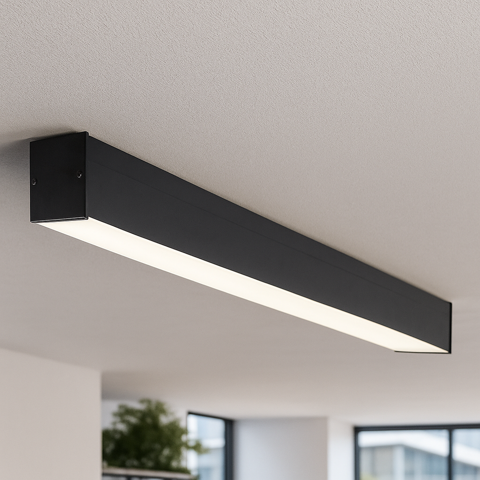 Linéaire lumineux ALIN 4LED 1X120 1240mm noir ou blanc G13 T8 IP20 230V