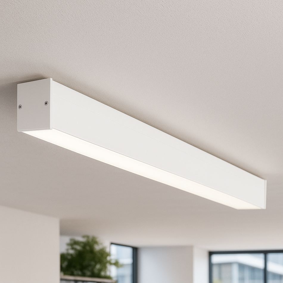 Linéaire lumineux ALIN 4LED 1X120 1240mm noir ou blanc G13 T8 IP20 230V