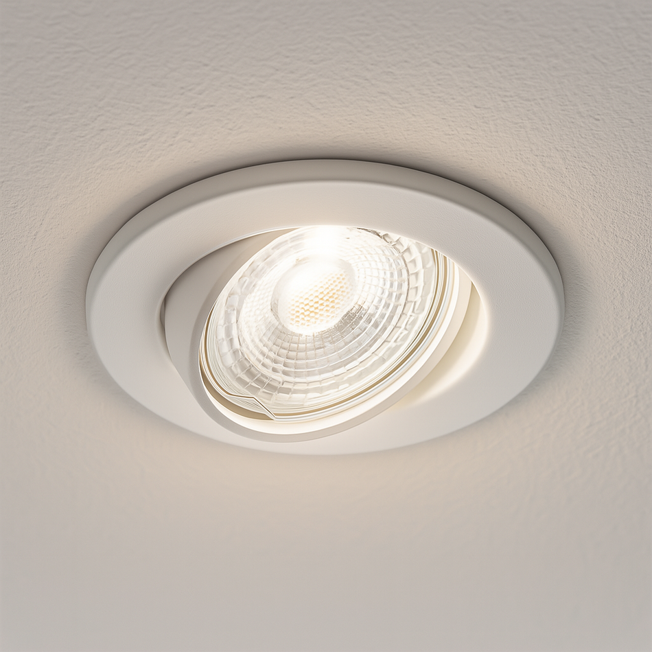 LED Einbaustrahler Decoro | Rund | Weiß | schwenkbar | energieeffizient | umweltfreundlich | inkl. GU10 Fassung | 230V
