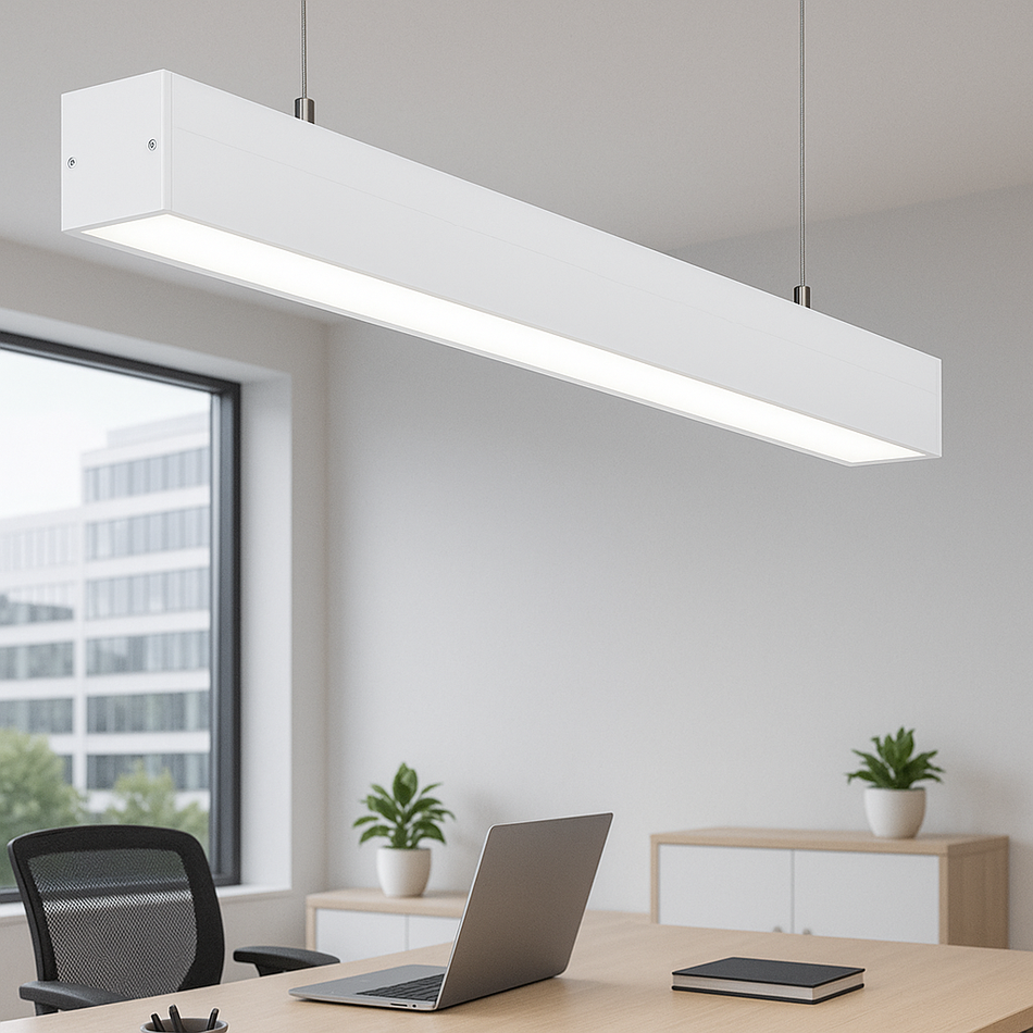 Linéaire lumineux ALIN 4LED 1X120 1240mm noir argent blanc, G13 T8 IP20 230V