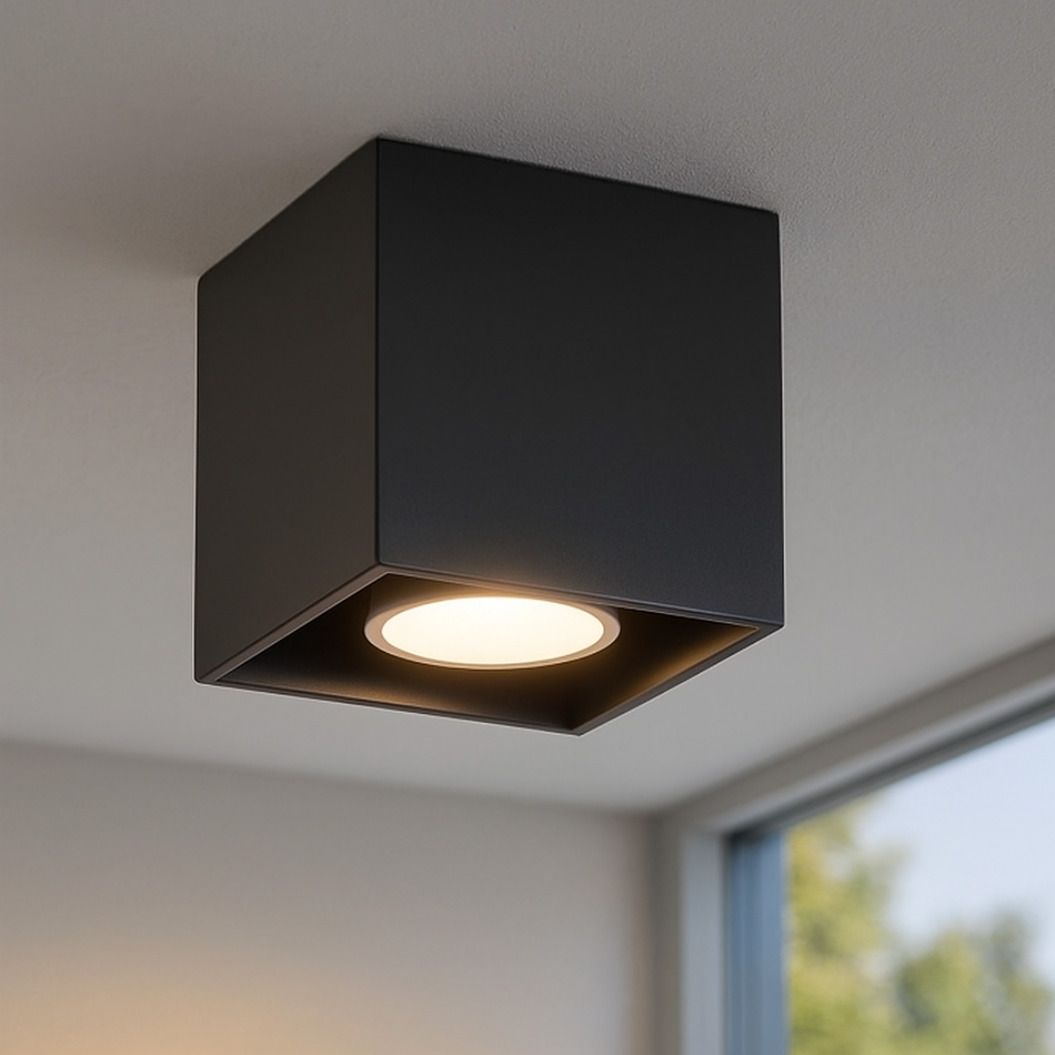 Aufbauleuchte 1 Anthrazit aus Aluminium 40W IP20 GU10 230V