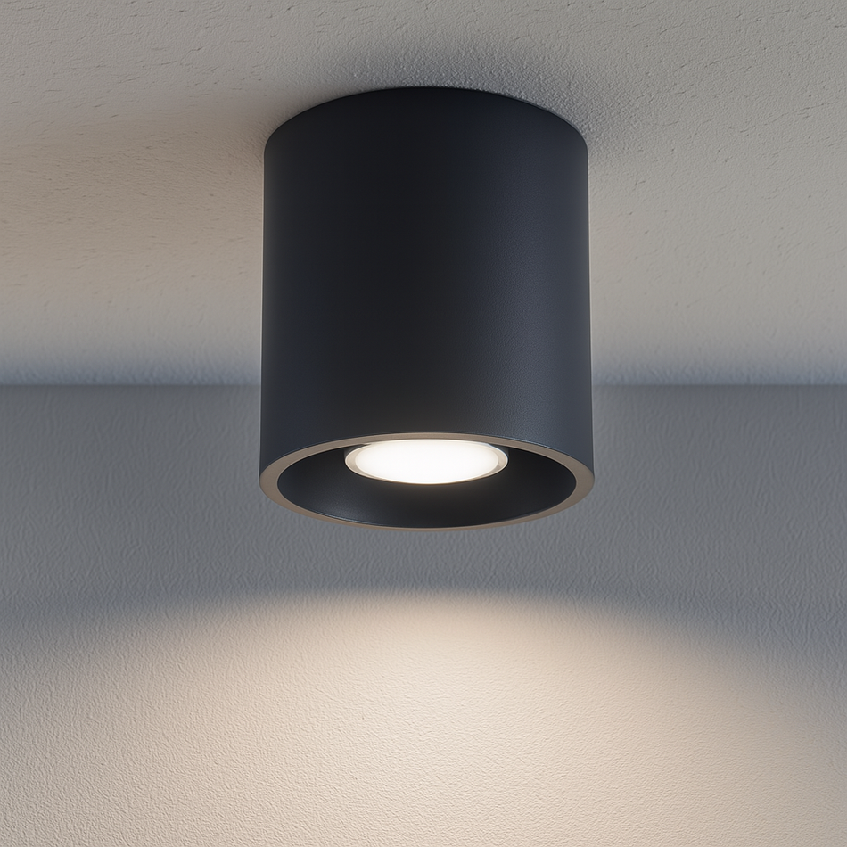 Aufbauleuchte 1 anthrazit aus Aluminium 40W IP20 GU10 230V