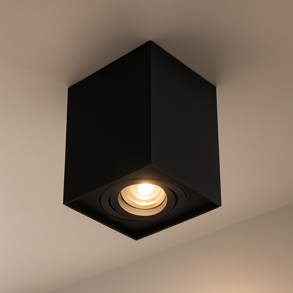 Kanlux GORD DLP 50 Aufbaustrahler GU10 eckig | Weiß/Schwarz | 25470/25471