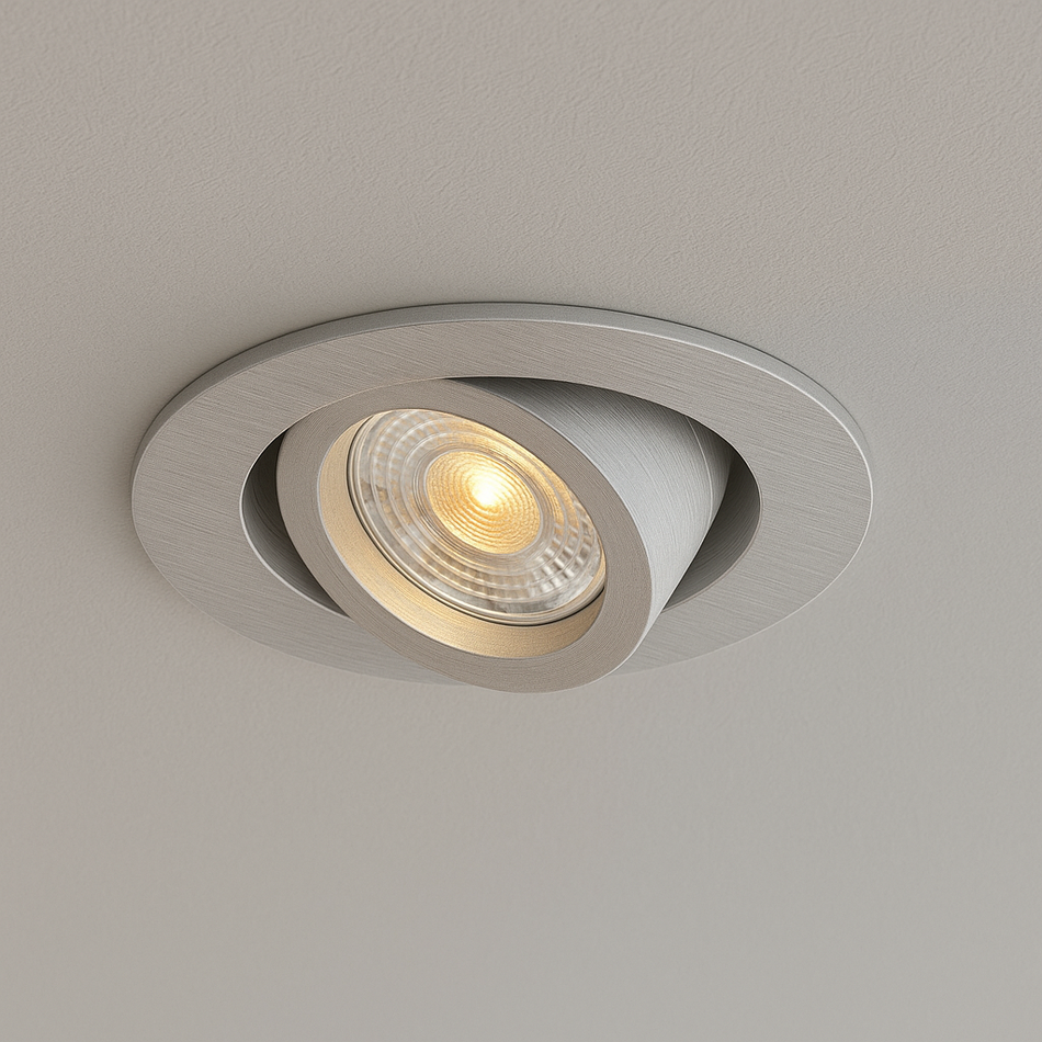 Spot encastrable EVIT CT-DTO50-AL | Aluminium | Argent | GU10 | 230V/12V | LED adaptée