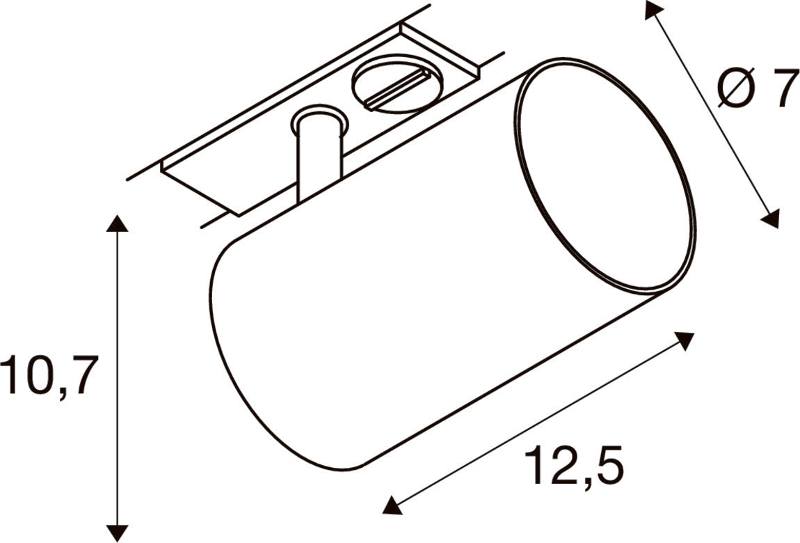 SLV ASTO TUBE 1006446 Maßzeichnung